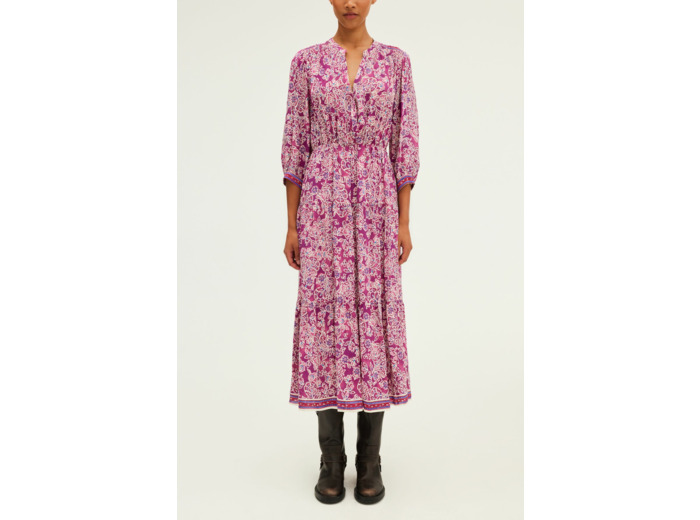 Robe longue et fluide à fleurs - STEPHANN