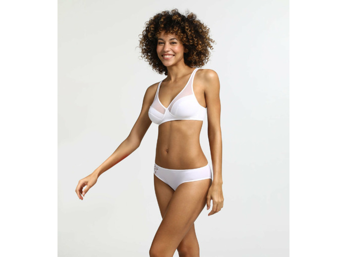 Soutien-gorge emboitant sans armatures blanc Generous Dim