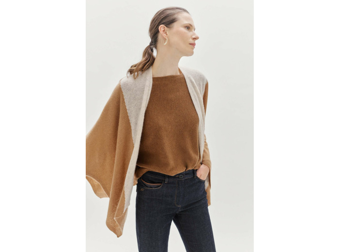 Poncho charles b 100% cachemire
