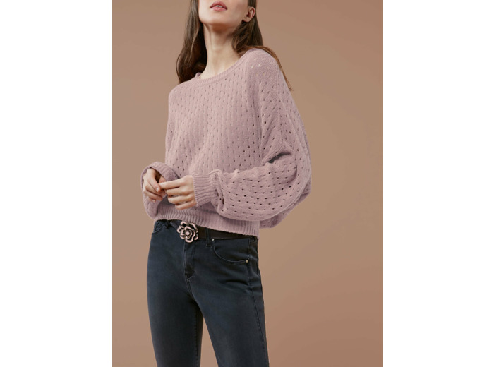 Pull rose poudre