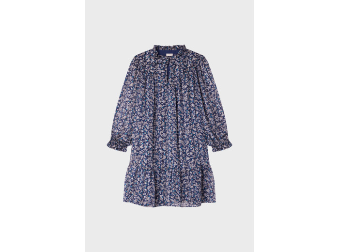 Robe courte en mousseline fleurie - SAMARE