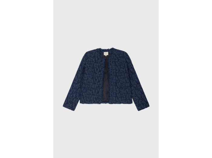 Veste en tweed effet denim - MAUGEEN