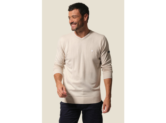 Pull homme col V Watson