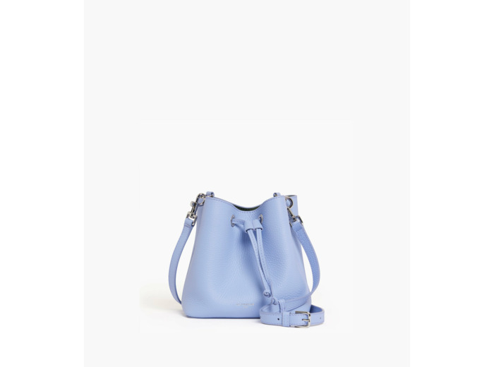 Mini sac seau Louise en cuir grainé