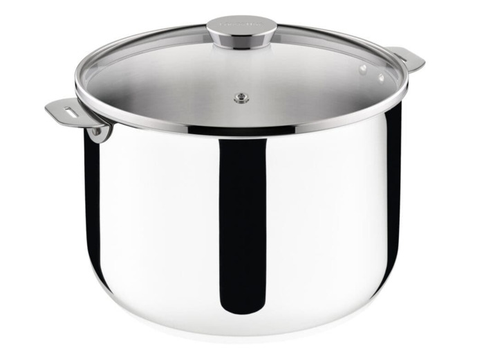 Marmite inox salvaspazio avec couvercle 24 cm (7.5l)