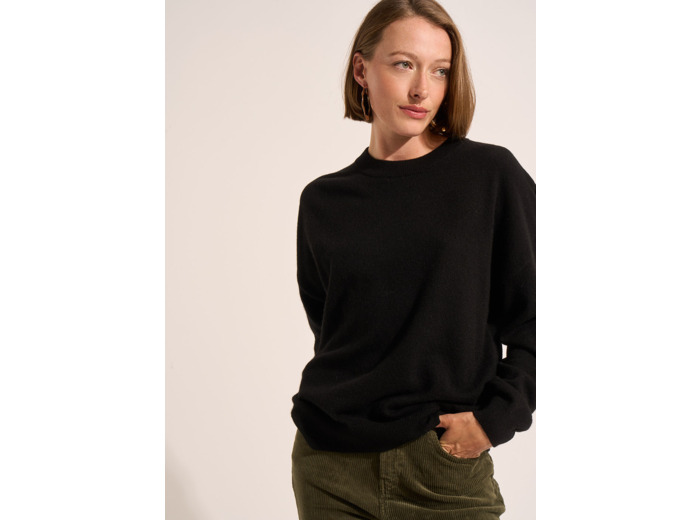 Pull col rond 100% cachemire