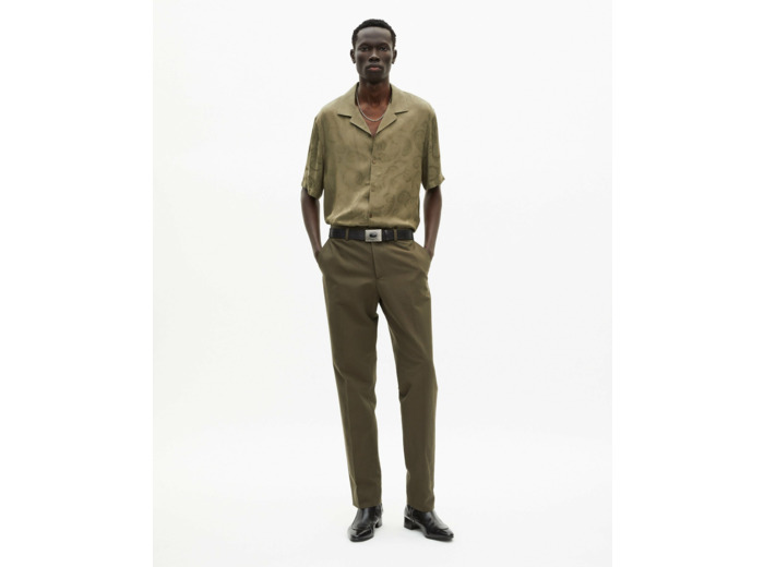 Pantalon de costume classique kaki