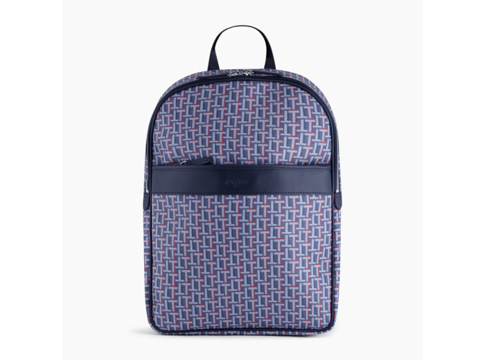 Sac à dos zippé Camille en toile enduite