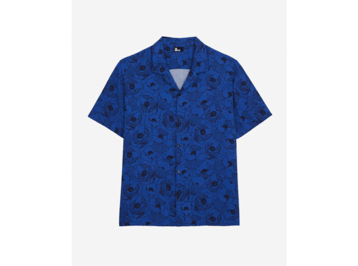 Chemise A Manches Courtes blue