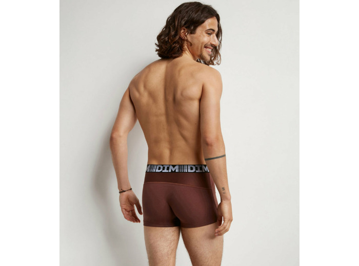Boxer long homme en coton modal Noir Dim Icons Essentiel