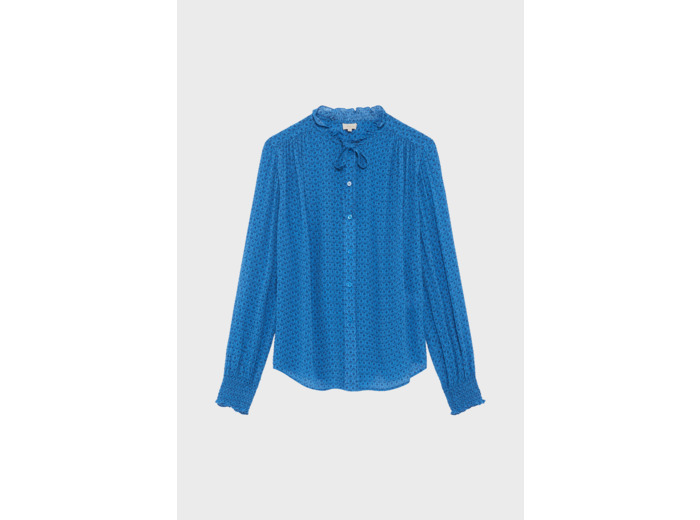 Chemise jacquard en mousseline - ULYSSA