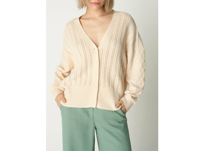 Cardigan liuba avoine