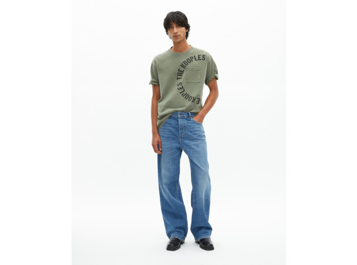 T-shirt avec sérigraphie kaki kaki