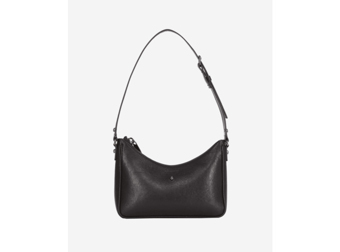 Sac Baguette Elsa En Cuir Lisse black