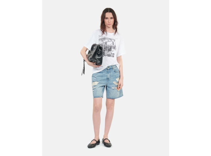 T-Shirt Blanc Sérigraphie Eternal Life Tour white