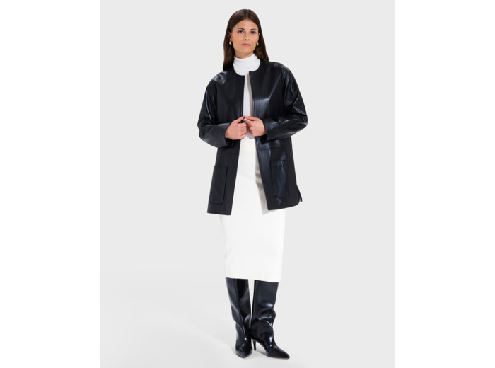 Blouson Manoa Noir en cuir