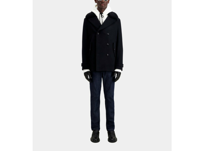 Caban Avec Col Fourrure Amovible dark navy