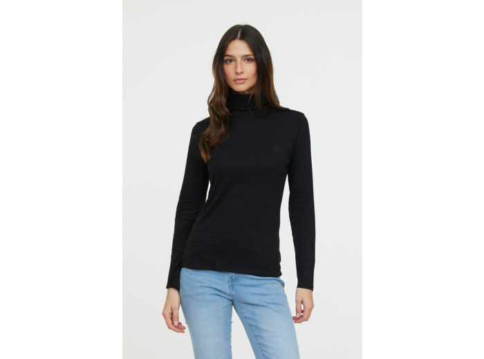 Col roulé basique en coton bio