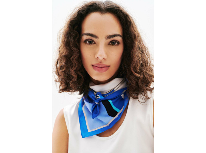 Foulard line 100% soie