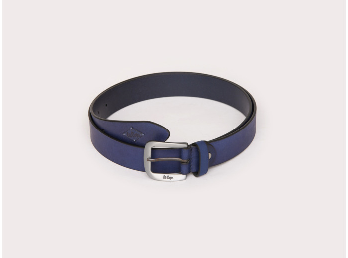 Ceinture en cuir boucle en métal gravée Lee Cooper