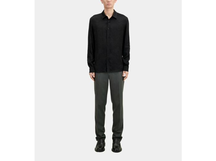 Chemise Jacquard Noire Avec Têtes De Mort black