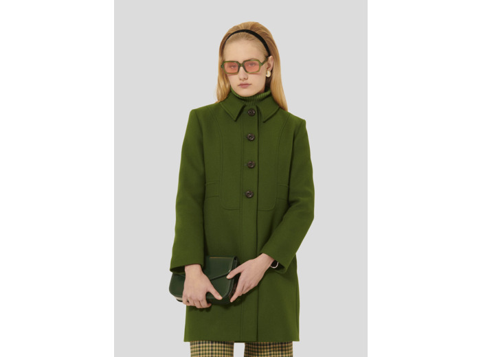 Manteau Madeline Cactus en Laine Froide