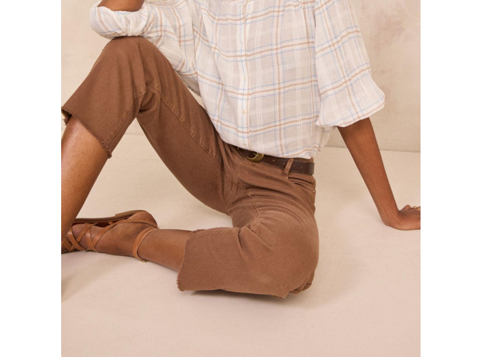 Jean slim et cropped en coton mélangé PATIENCE
