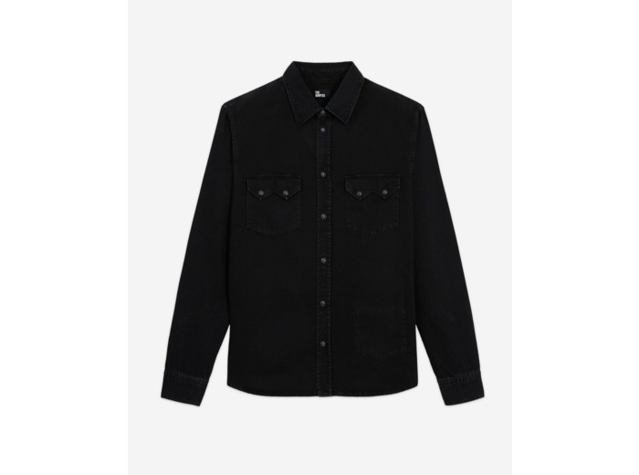 Chemise Western Black Denim