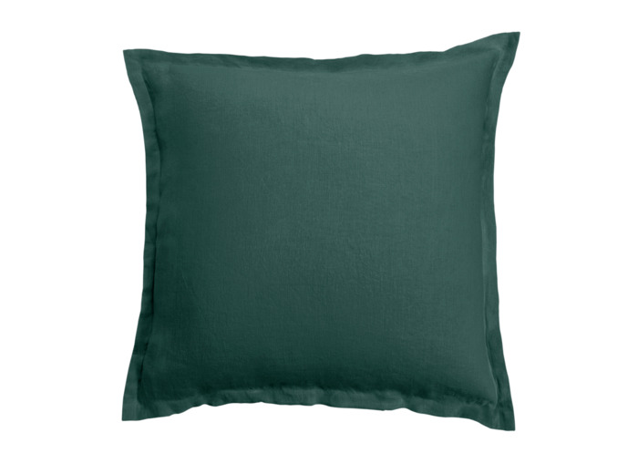 TAIE D'OREILLER | Lin Lavé Lina - Vert Sapin