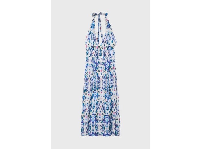 Robe longue dos nu imprimée - ELHAMMY