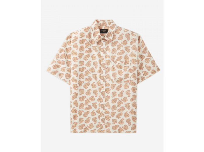 Chemise Classique Manches Courtes white pink