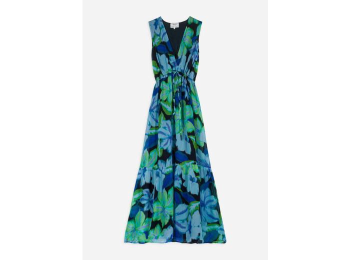 Robe longue imprimée
