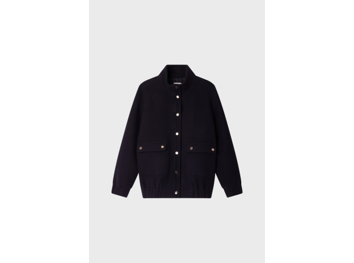 Blouson à col montant en laine - MATTEA