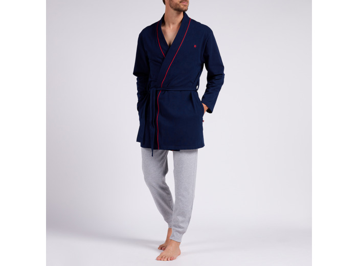 Peignoir homme BORD DE MER marine foncé