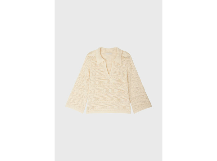 Polo crochet en coton - LIVIANE