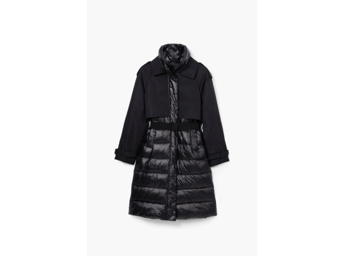 Padded Long Overcoat