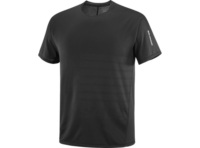Sense Aero Ss Tee Gfx Deep Black Black Beauty