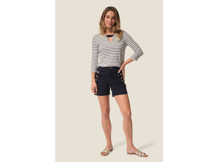 Short avec boutons dorés Treddia