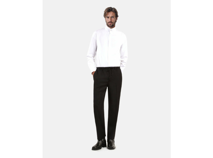 Pantalon taille elastiquee black