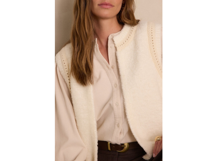 Pull BAYANE en laine sans manches