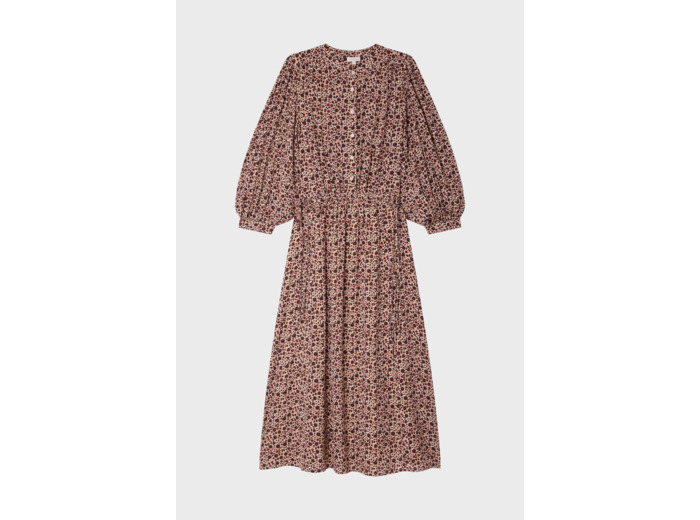 Robe midi à fleurs - SOIZIC