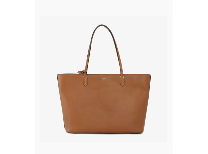 Grand sac cabas Louise en cuir grainé