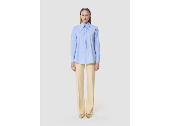 Chemise Clarissa chemise bleue en popeline