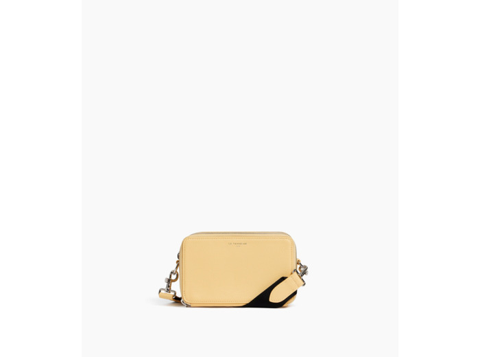 Petite sacoche 2 compartiments Emile en cuir grainé