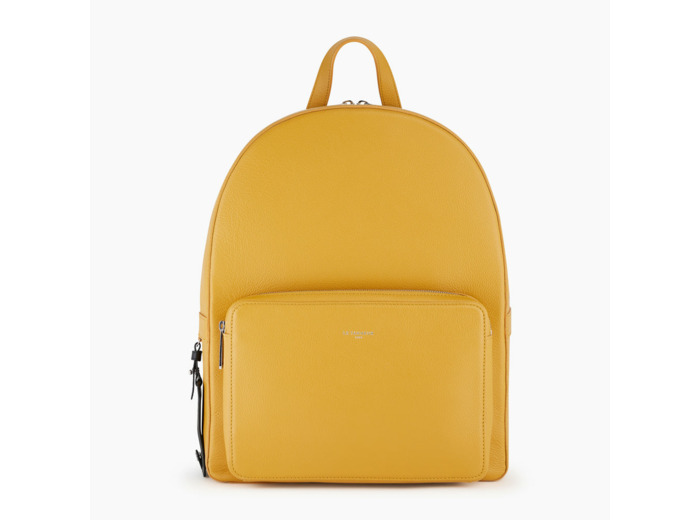 Sac à dos zippé Emile en cuir grainé