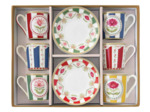 FLOWERY Coffret 6 pt à café