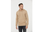 Hoodie basique en coton bio gratté et print poitrine