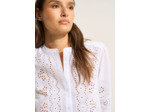 Chemisier en voile de coton et broderie anglaise