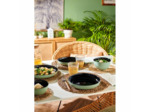 Assiette 25cm noir sauge Vicky