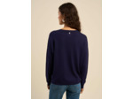 Pull maille fine col V